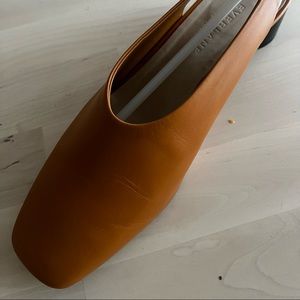 Never-worn Everlane square-toe slingback mules - late to ship last time